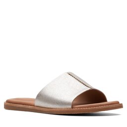Clarks Sandale Clarks Karsea Mule 26170054 Silver Metallic