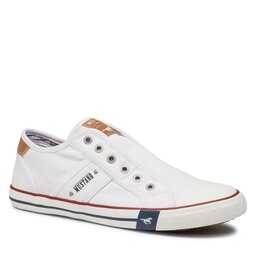 Mustang Sneakers aus Stoff Mustang 4058-405-1 Weiss
