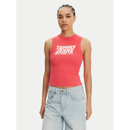 Tommy Jeans Tommy Jeans Felső DW0DW21339 Rózsaszín Slim Fit