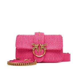 PINKO Handtasche PINKO Love One Mini Slouchy Fl PE 25 PLTT 104340 A2CF Rosa