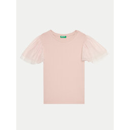 United Colors Of Benetton United Colors Of Benetton Majica 3Q8DC10LW Roza Regular Fit