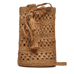 Manebi Borsetta Manebi Handcrafted Raffia Beach Bucket Weaving V 2.2 AO Marrone