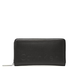 Calvin Klein Cartera grande para mujer Calvin Klein Minimal Hardware Z/A Wallet Lg K60K609919 BAX