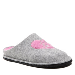 Big Star Shoes Пантофи Big Star Shoes KK276020 Lt.Grey/Pink
