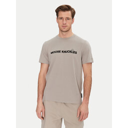Moose Knuckles Moose Knuckles Marškinėliai Conway M15MT760 Pilka Regular Fit