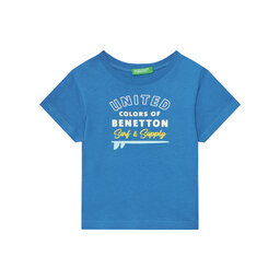 United Colors Of Benetton United Colors Of Benetton Camiseta 3I1XG10JO Azul Regular Fit