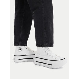 Converse Sneakers aus Stoff Converse Chuck Taylor All Star Lift Double Stack A12976C Weiß