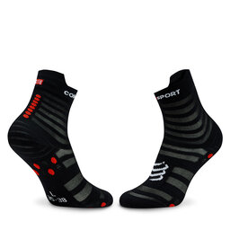 

Високі шкарпетки unisex Compressport Pro Racing Socks V4.0 Ultralight Run High XU00050B Black/Red, Чорний