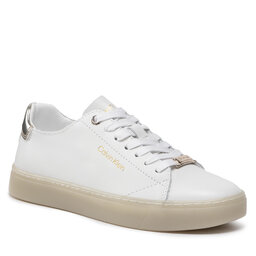Calvin Klein Sneakers Calvin Klein Cupsole Unlined Lace Up-Lth HW0HW01055 Ck White YAF