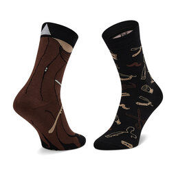

Високі шкарпетки unisex Cup of Sox Przycięte Kędziory Чорний