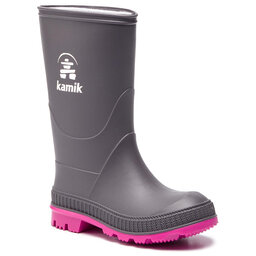 Kamik Гумени ботуши Kamik Stomp EK6149 Chercoal Magenta