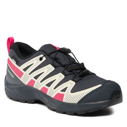 Salomon Bakancs Salomon Xa Pro V8 Climasalomon™ Waterproof L47310800 India Ink/Transparent Yellow/Pink Glo