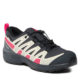 Salomon Chaussures de trekking Salomon Xa Pro V8 Climasalomon™ Waterproof L47310800 India Ink/Transparent Yellow/Pink Glo