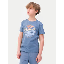 4F 4F T-Shirt 4FJWSS24TTSHM1135 Μπλε Regular Fit