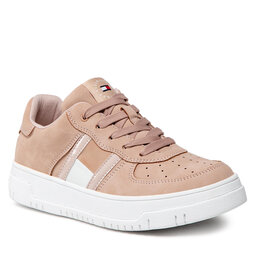 Tommy Hilfiger Sneakersy Tommy Hilfiger Low Cut Lace-Up Sneaker T3A9-32341-1477 S Nude 359