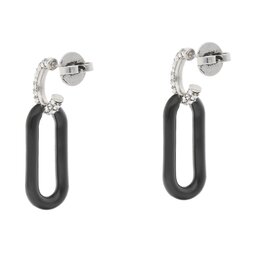 

Сережки Tory Burch Roxanne Link Earring Antique 141789 Pweter/Black/Cryst 001, Чорний