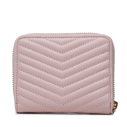 

Великий жіночий гаманець Pinko Taylor Zip Around Sheep Nappa Chevro 100249 A0GK Cipria/Antique Gold O81Q, Рожевий