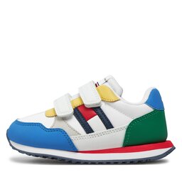 

Снікерcи Tommy Hilfiger Flag Cut Velcro T1B9-33374-1695 M Multicolor Y913, Білий