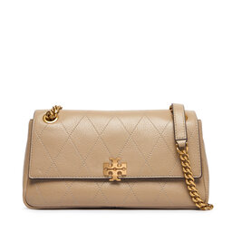Tory Burch Сумка Tory Burch Charlie Quilted Small Shoulder Bag 185829 Кремовий