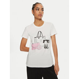 Fracomina Fracomina Camiseta FR24WT3004J40108 Blanco Regular Fit