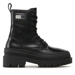 Tommy Jeans Botki Tommy Jeans Tjw Foxing Lace Up EN0EN02217 Czarny