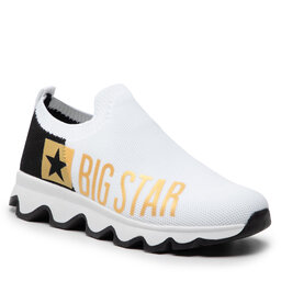 Big Star Shoes Сникърси Big Star Shoes JJ274A142 White/Black/Gold