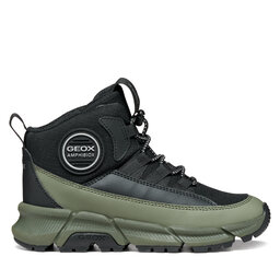 Geox Schnürschuhe Geox J Flexyper Plus Boy B Abx J66LCF 0FUCE C0033 M Dunkelgrün