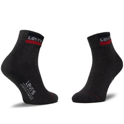 

Набір 2 пар низьких шкарпеток unisex Levi's® 37157-0148 Mid Grey/Black, Чорний