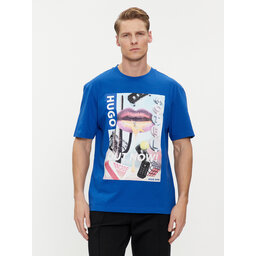 HUGO HUGO Camiseta Narcado 50513316 Azul Relaxed Fit