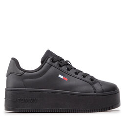 

Снікерcи Tommy Jeans Flatform Ess EN0EN02043 Triple Black 0GK, Чорний