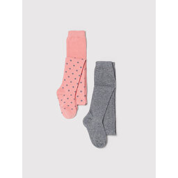 OVS Set med 2 strumpbyxor OVS 1341392 Grey/Pink 374