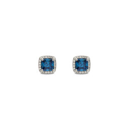 ICED STUFF Orecchini ICED STUFF Blue Princess Oro bianco