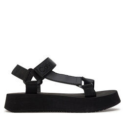 Calvin Klein Jeans Sandały Calvin Klein Jeans Sandal Velcro Webbing Dc YW0YW01353 Czarny