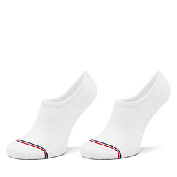 Tommy Hilfiger Set di 2 paia di pedulini unisex Tommy Hilfiger 701228179 Bianco