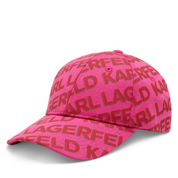 KARL LAGERFELD Шапка с козирка KARL LAGERFELD 231W3415 Pink/Red A520