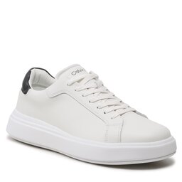 Calvin Klein Сникърси Calvin Klein Low Top Lace Up Lth HM0HM01016 White/Black 0K9