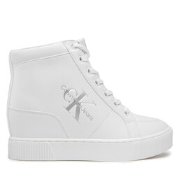 

Снікерcи Calvin Klein Jeans Hidden Wedge Cupsole Laceup YW0YW00771 White/Silver 0LB, Білий