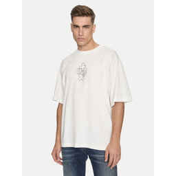 REPLAY Replay T-Shirt MMG350.000.23454 Λευκό Oversize