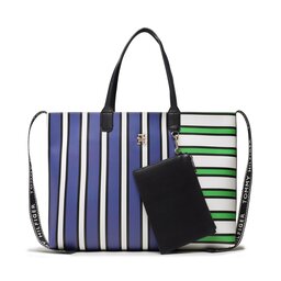 Tommy Hilfiger Geantă Tommy Hilfiger Iconic Tommy Tote Stripe Mix AW0AW14766 0H7