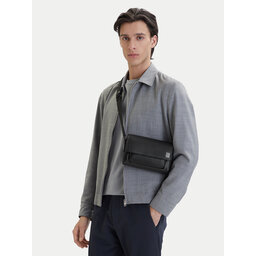 Calvin Klein Handtasche Calvin Klein Emblem Hw Small Slap Messenger LV04D3367G Schwarz