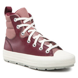 

Кеди Converse Ctas Berkshire Hi A00914C Dark Beetroot/Saddle/Egret, Бордовий