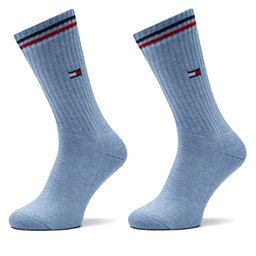 Tommy Hilfiger 2er-Set hohe Damensocken Tommy Hilfiger 701228176 Blau