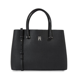 Tommy Hilfiger Handväska Tommy Hilfiger Th Emblem Satchel AW0AW14860 BDS