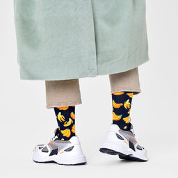 Happy Socks Visoke nogavice Unisex Happy Socks BAN01-6550 Črna