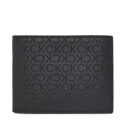 Calvin Klein Vyriška piniginė Calvin Klein Ck Sleek Trifold 10Cc W/Coin K50K512865 Juoda