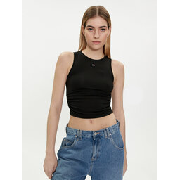 Tommy Jeans Tommy Jeans Top DW0DW17893 Schwarz Slim Fit