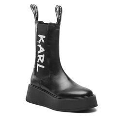 KARL LAGERFELD Μποτάκια με λάστιχο KARL LAGERFELD KL42460 Black Lthr