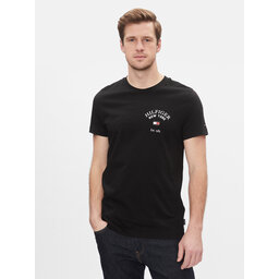 Tommy Hilfiger Tommy Hilfiger Camiseta Arch Varsity Tee MW0MW33689 Negro Regular Fit