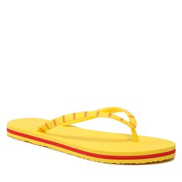 Tommy Hilfiger Zehentrenner Tommy Hilfiger Essential Beach Sandal FW0FW07141 Yellow ZGS