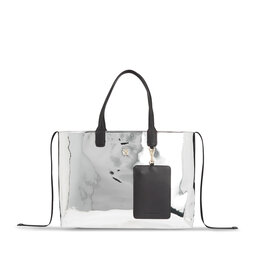 Tommy Hilfiger Sac à main Tommy Hilfiger Iconic Tommy Tote Metal AW0AW15202 Metallic Silver 0IO